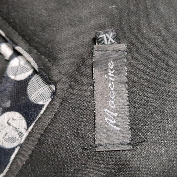 *New* MACCINE Luxury Black and White Polka Dot Dress Size XL - Picture 14 of 15